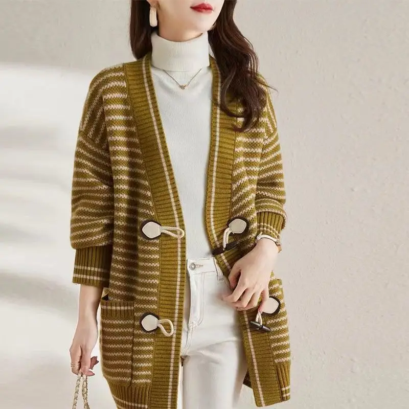 Celeste Striped Knit Cardigan
