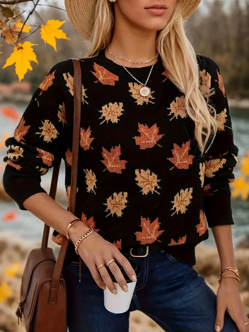 Autumna Maple Knit Pullover