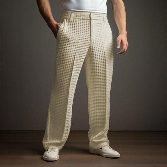Brooks Waffle-Knit Trousers
