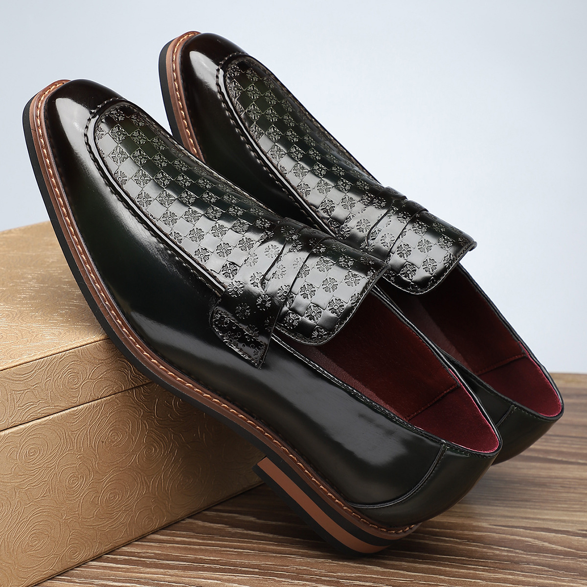 Giovanni Bellini Leather Loafers