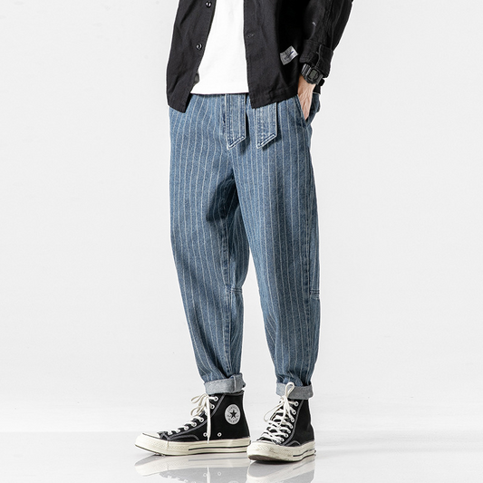 Theo Pinstripe Workwear Pants