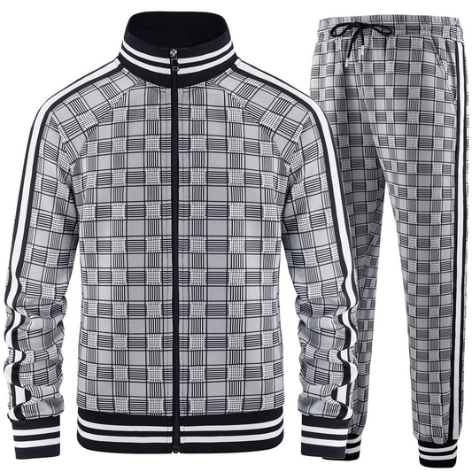 Axel Grid Tracksuit Set