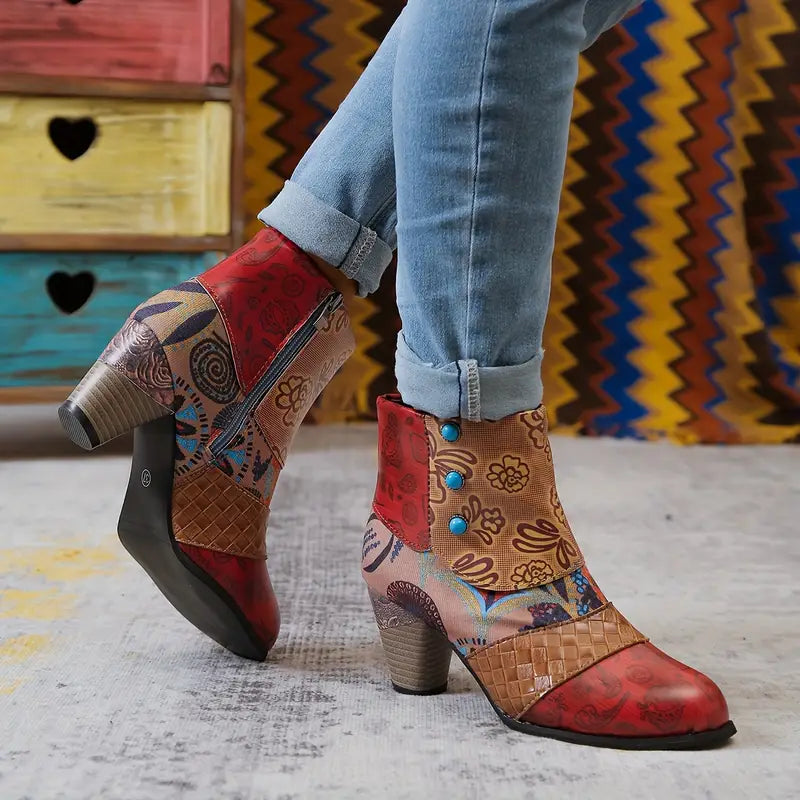 Mosaic Ankle Boots